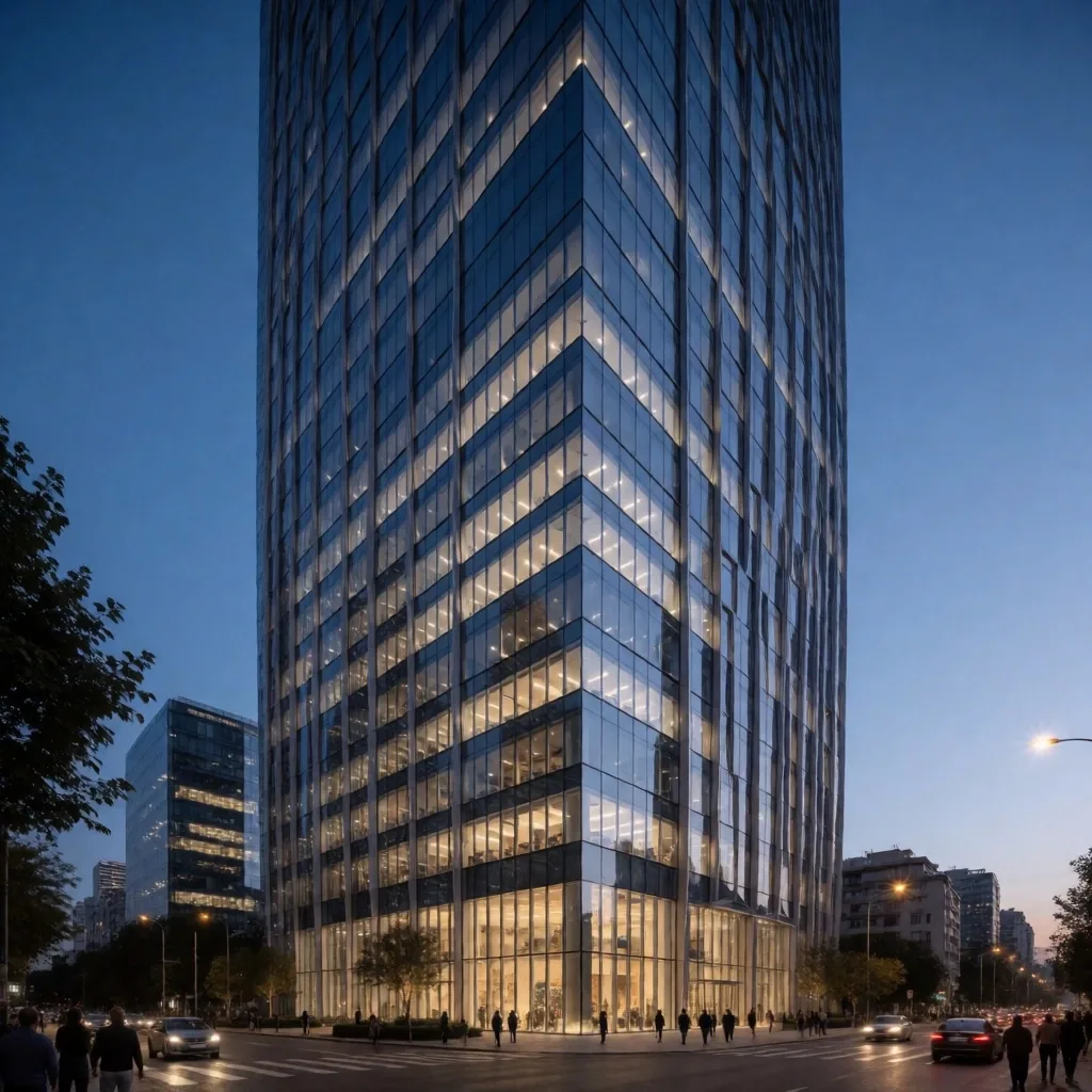 Levent Büyükdere Caddesi modern ofis binası